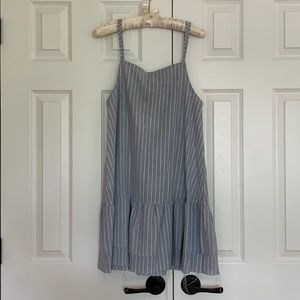 Princess Polly Blue & White Striped Tank Dress